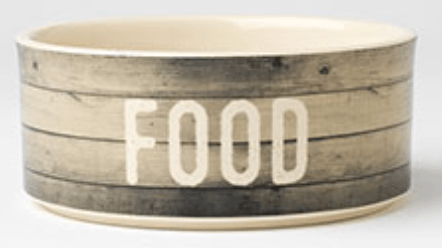 PETRAGEOUS FARM DOG FOOD BOWL 6"