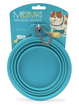 MM SILICONE COLLAPSIBLE BOWL BLUE MED - Tail Blazers Etobicoke