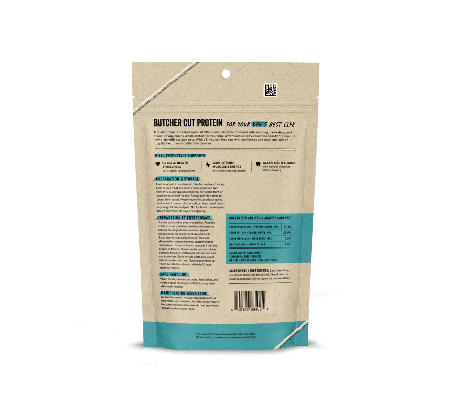 Vital Essentials Dog Freeze-Dried Beef BitesTreat (2.5oz)