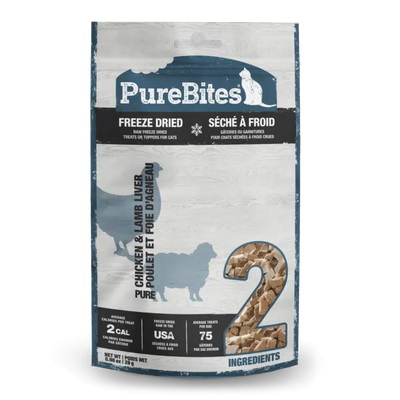 PureBites Cat Freeze-Dried Chicken Breast & Lamb Liver Treat (28g) - Tail Blazers Etobicoke
