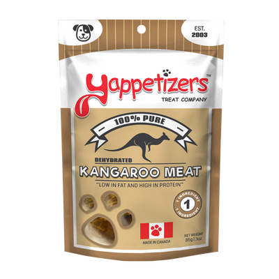 Yappetizers Dehydrated Kangaroo Meat (85g) - Tail Blazers Etobicoke