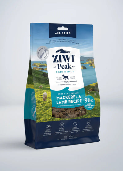 Ziwi Ziwipeak Dog Air-Dried Lamb & Mackerel (454g) - Tail Blazers Etobicoke