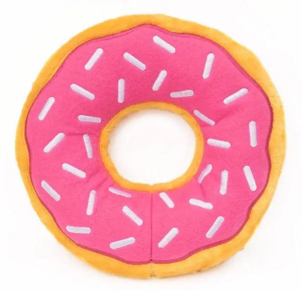 Zippy Paws Jumbo Strawberry Donut Toy