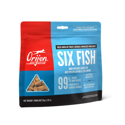 Orijen Freeze Dried 6 Fish Cat Treat - Tail Blazers Etobicoke