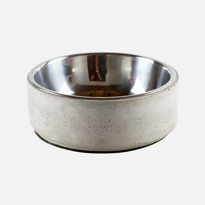 BeOneBreed Stainless Steel Bowl with Concrete Base (MED) - Tail Blazers Etobicoke