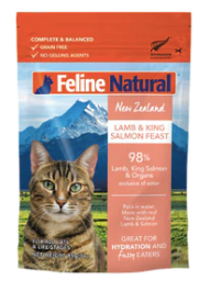 Feline Natural Lamb & Salmon Feast Cat Pouch (3oz) - Tail Blazers Etobicoke