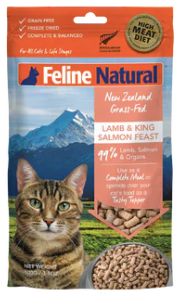 Feline Natural Freeze-Dried Lamb & Salmon Feast (100g) - Tail Blazers Etobicoke