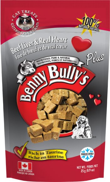 Benny Bully's Cat Beef Liver Plus Heart (25g) - Tail Blazers Etobicoke