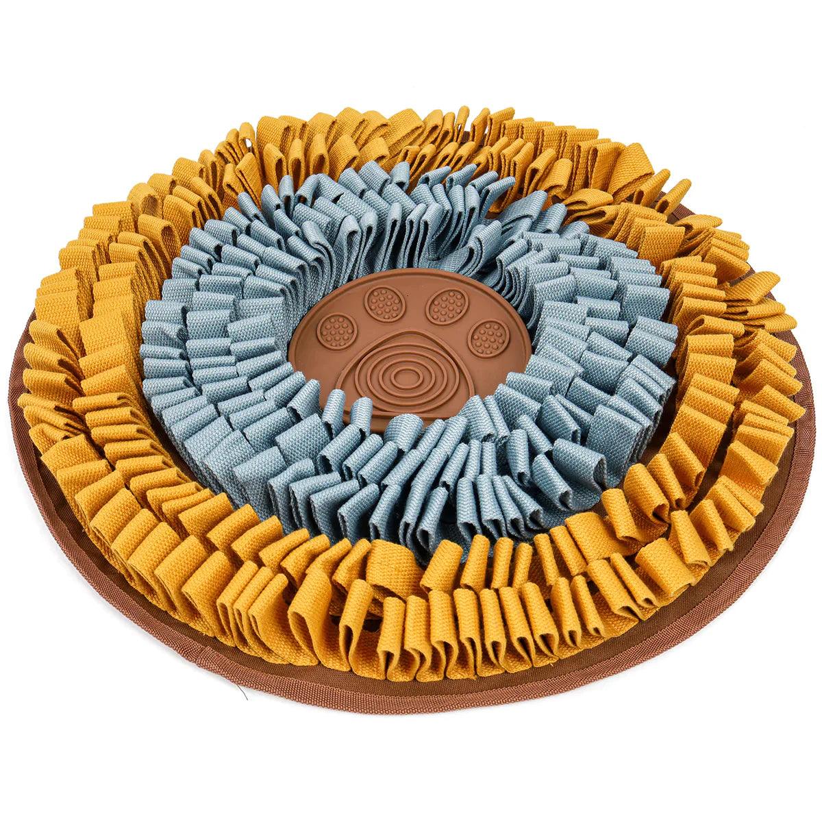 Injoya Blue & Orange Snuffle & Lick Mat Cookie