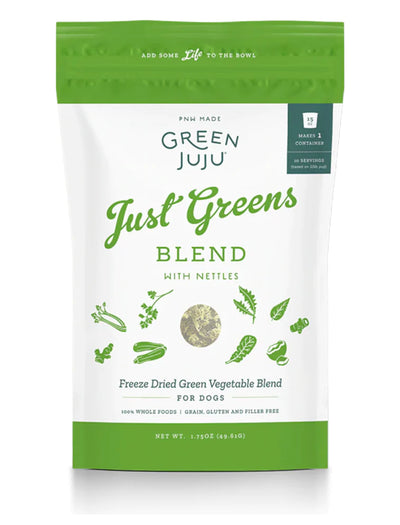 Green Juju Freeze-Dried Just Greens Blend with Nettles (1.75oz) - Tail Blazers Etobicoke