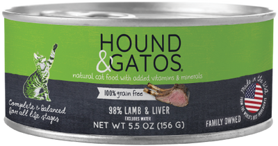 Hound & Gatos Lamb & Lamb Liver Cat Can (5.5oz) - Tail Blazers Etobicoke
