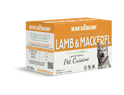 Back2Raw Dog Complete Lamb & Mackerel Blend (4lb) - Tail Blazers Etobicoke