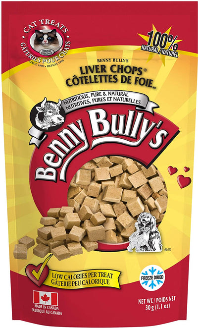 Benny Bully's Cat Liver Chops (30g) - Tail Blazers Etobicoke