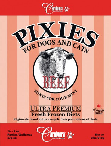 Carnivora Pixies Beef Diet (2lb) - Tail Blazers Etobicoke