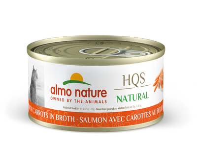 Almo Nature HQS Natural Salmon & Carrot Cat Can (70g) - Tail Blazers Etobicoke