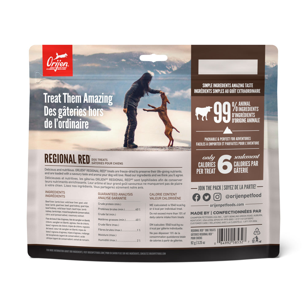 Orijen Freeze Dried Regional Red Dog Treat (92g)