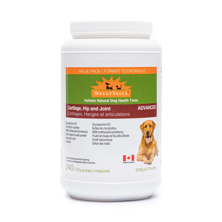 Wellytails Cartilage, Hip &amp; Joint Advanced Supplement For Dogs (454g)