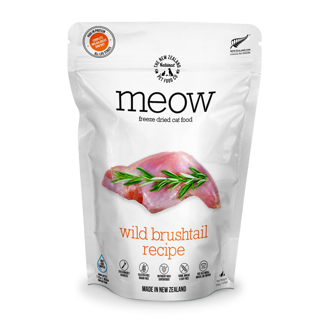 New Zealand Meow Freeze Dried Wild Brushtail (280g)