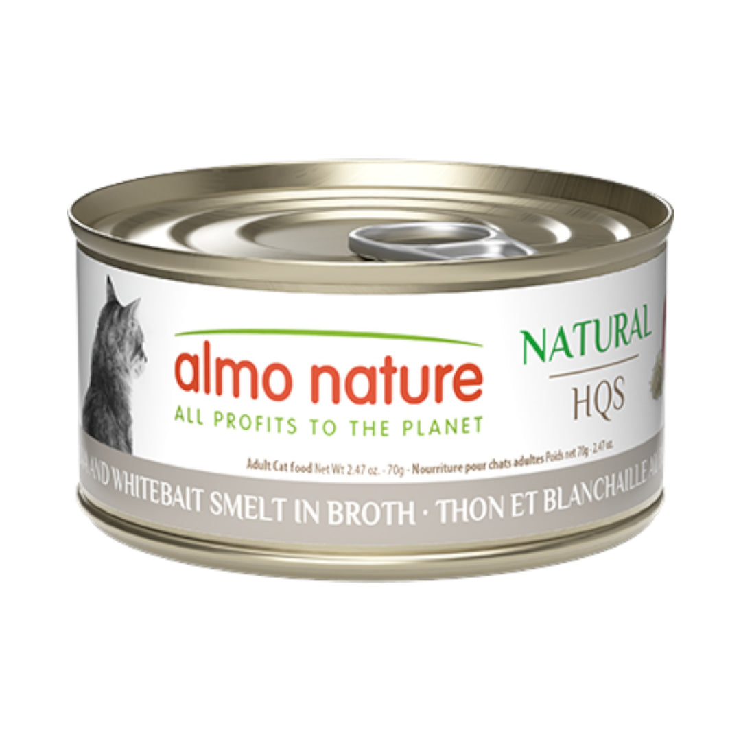 Almo Nature Natural Tuna &amp; Whitebait Smelt Cat Can (70g)