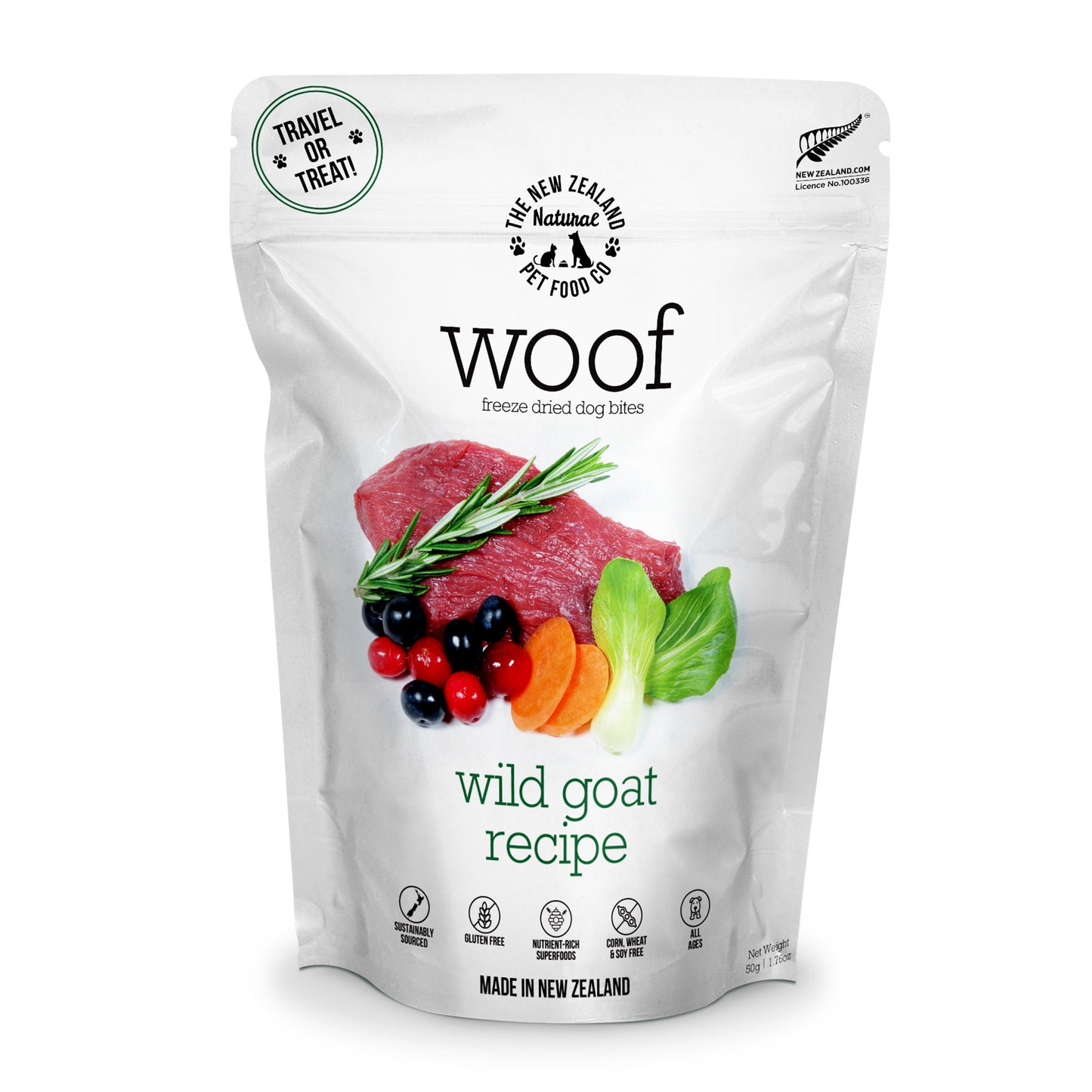 New Zealand Woof Freeze Dried Goat (280g)