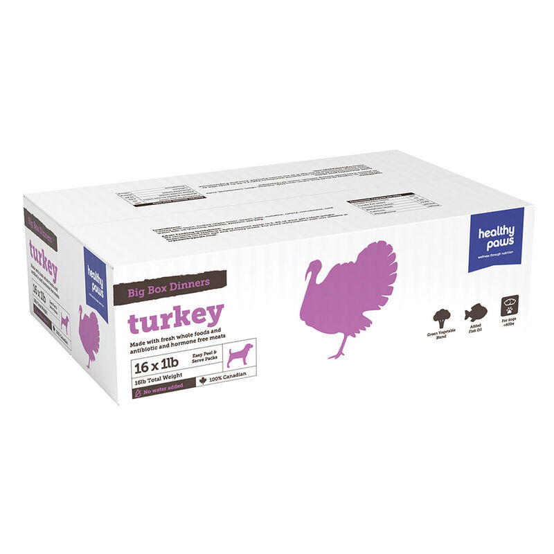 Healthy Paws Turkey Big Box Dinner (16lb)