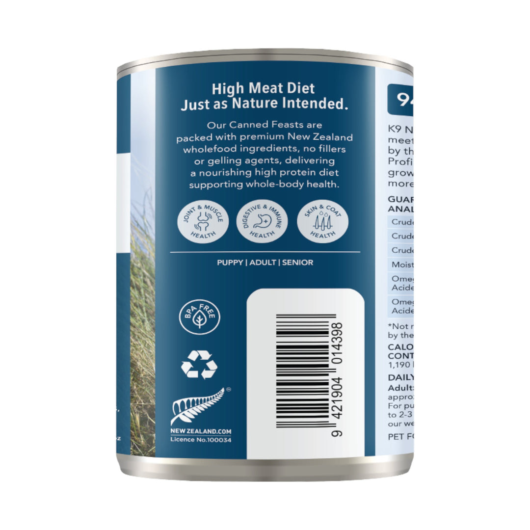 K9 Natural Beef Dog Can (13oz)