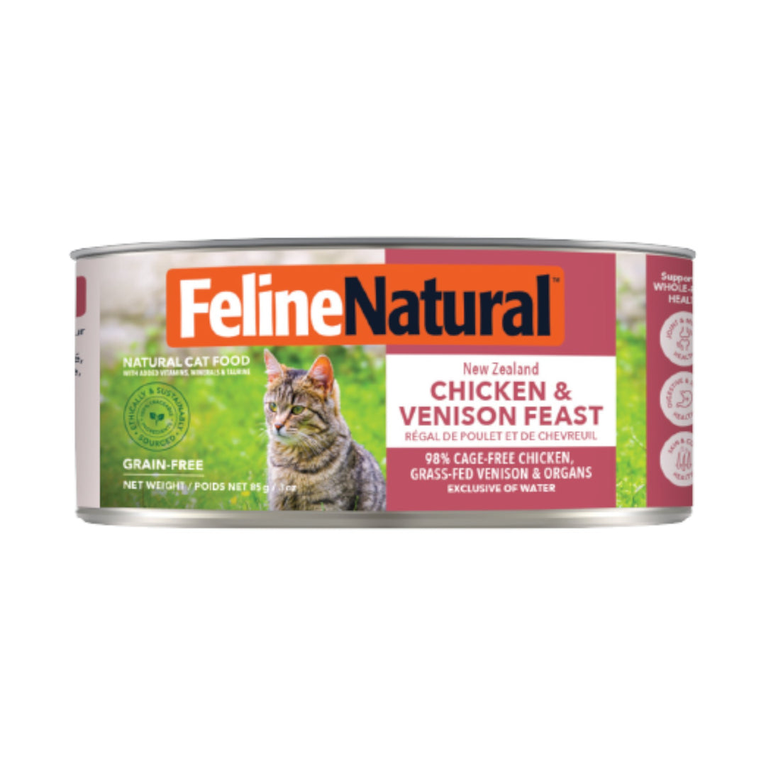 Feline Natural Chicken &amp; Venison Cat Can (3oz)