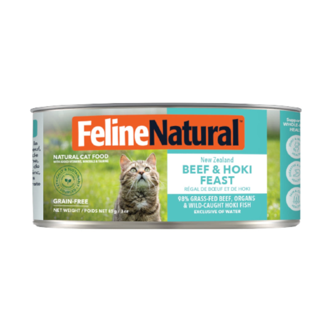 Feline Natural Beef &amp; Hoki Feast Cat Can Food (3oz)