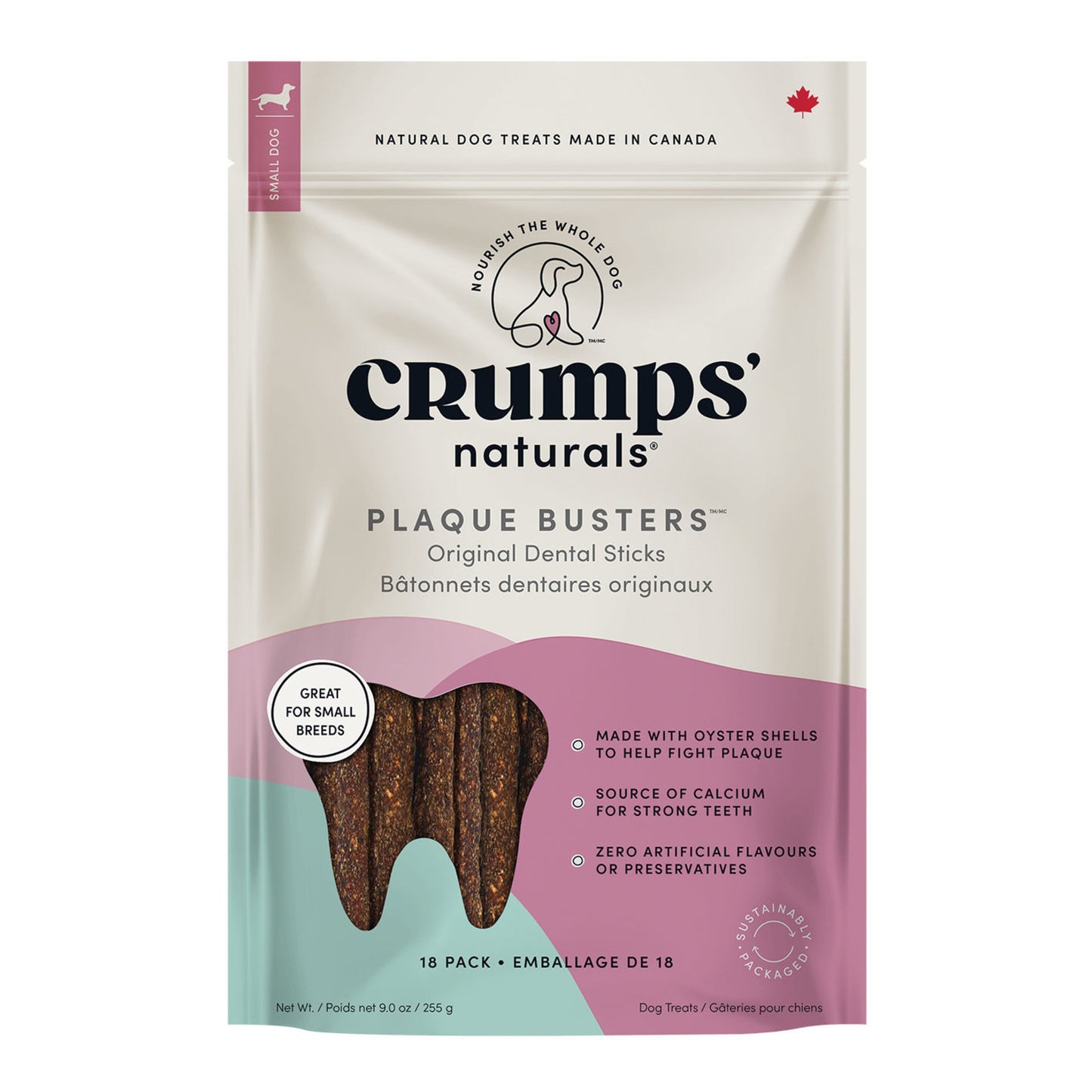 CRUMPS PLAQUE BUSTER OYSTER 3.5" 18PK