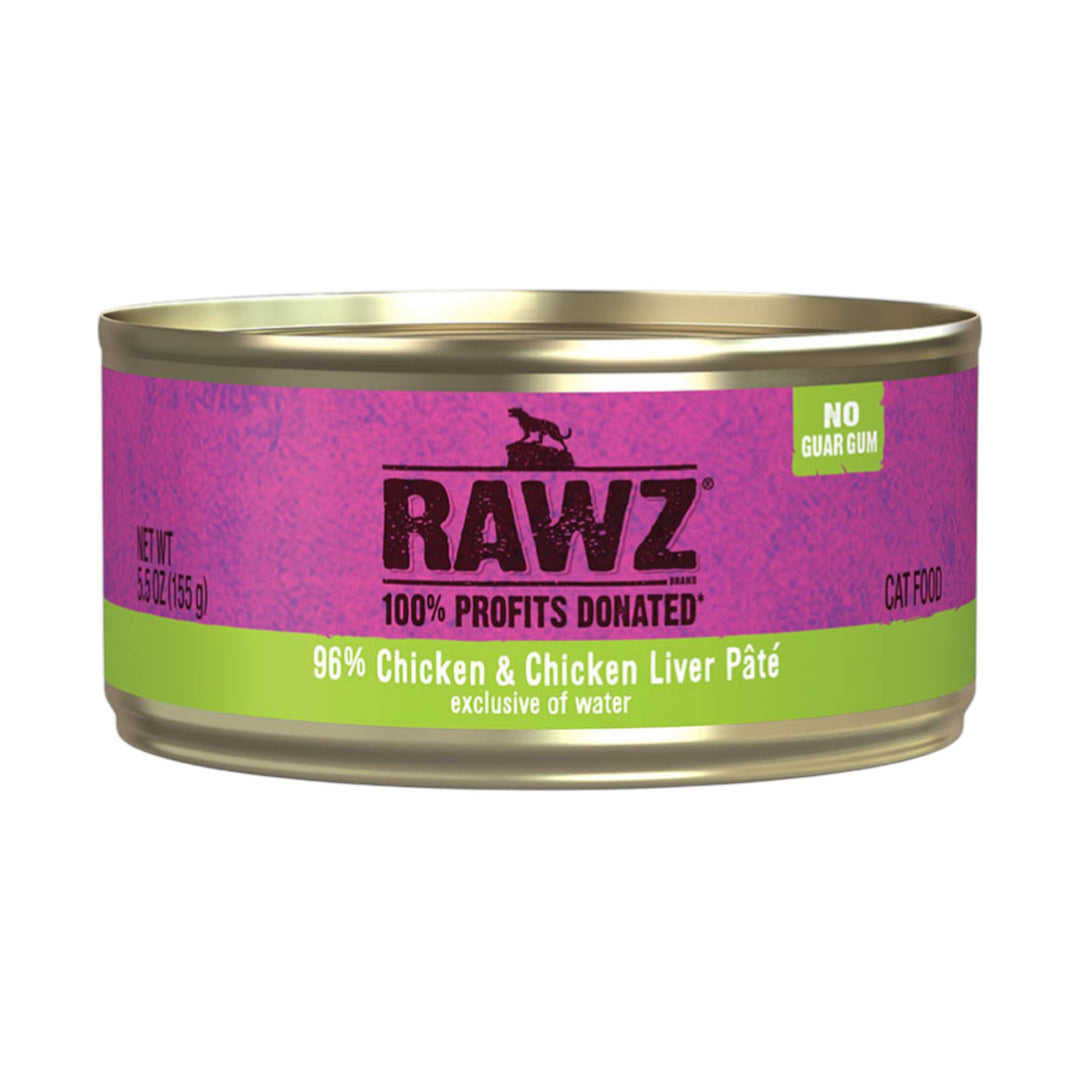 Rawz Chicken &amp; Chicken Liver Pate Cat Can (5.5oz)