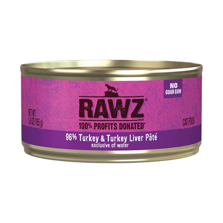 Rawz Turkey/Liver Pate Cat Can (3oz)