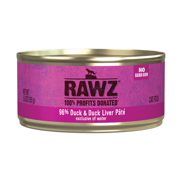Rawz Duck &amp; Duck Liver Pate Cat Can (5.5oz)