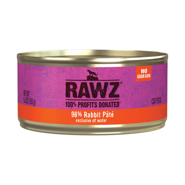 Rawz Rabbit Pate Cat Can (3oz)