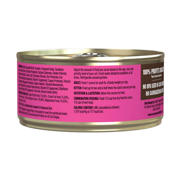 Rawz Rabbit and Pumpkin Pate Cat Can (3oz)