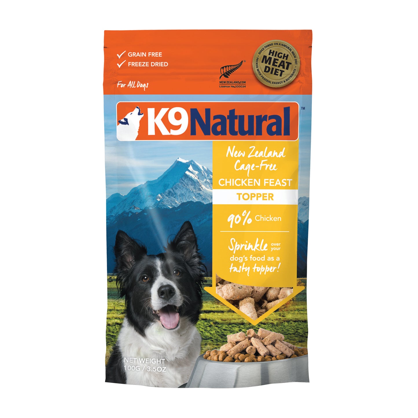 K9 Natural Freeze-Dried Chicken Topper (100g)