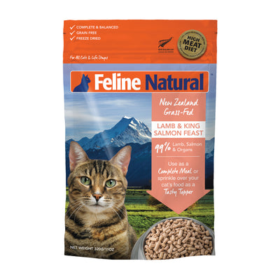 Feline Natural Freeze-Dried Lamb & Salmon Cat Food (100g)