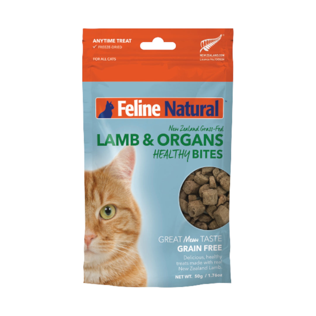 Feline Natural Lamb Healthy Bites Cat Treats (50g)