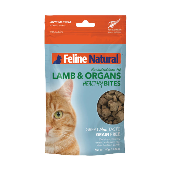 Feline Natural Lamb Healthy Bites Cat Treats (50g)