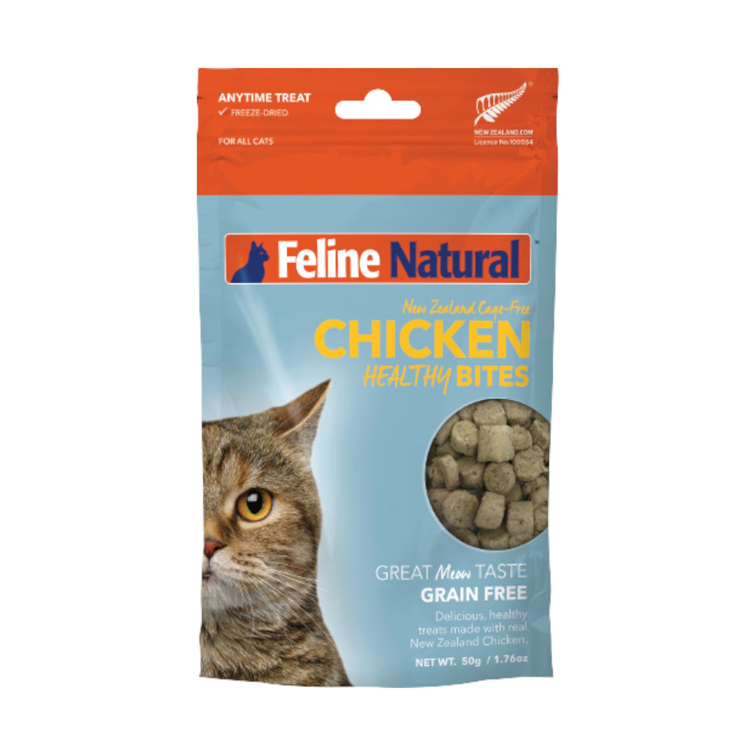 Feline Natural Chicken Healthy Bites Cat Treats (50g)