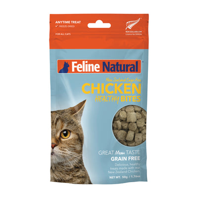 Feline Natural Chicken Healthy Bites Cat Treats (50g)