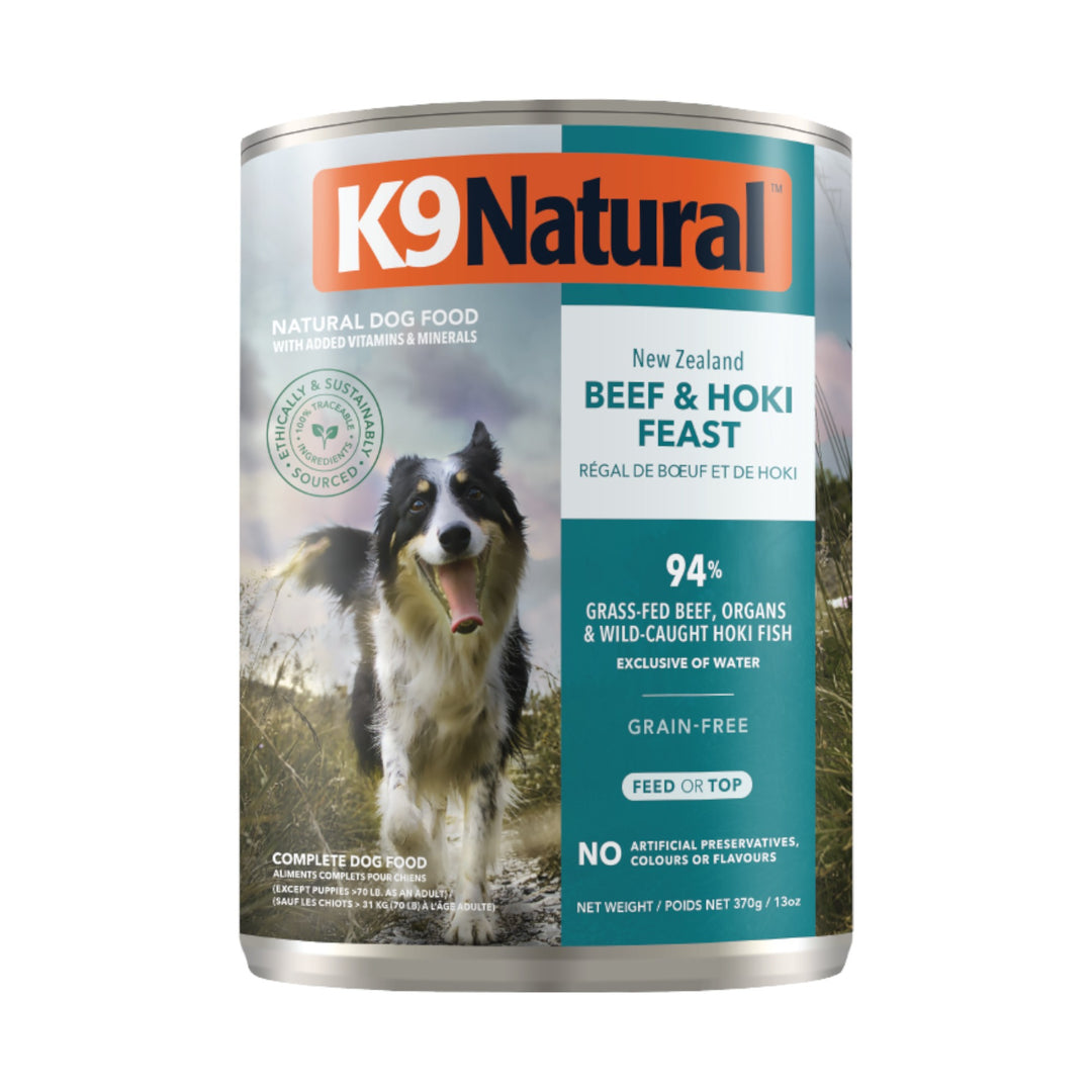 K9 Natural Hoki &amp; Beef Dog Can (13oz)