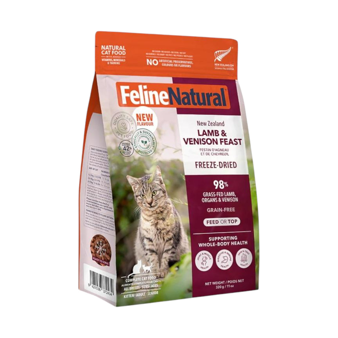 Feline Natural Freeze-Dried Lamb/Venison (320g)