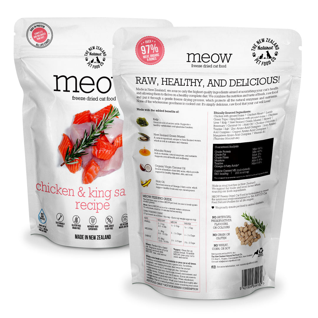 New Zealand Meow Freeze Dried Chicken &amp; King Salmon (50g)
