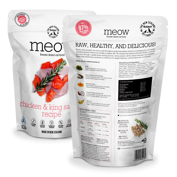 New Zealand Meow Freeze Dried Chicken &amp; King Salmon (50g)