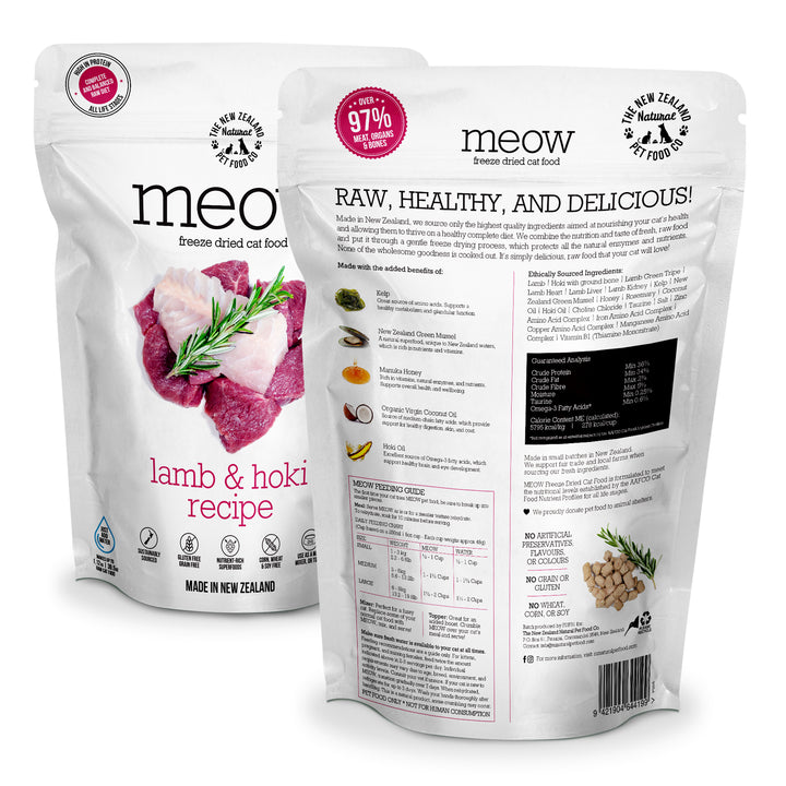 New Zealand Meow Freeze Dried Lamb &amp; Hoki (280g)