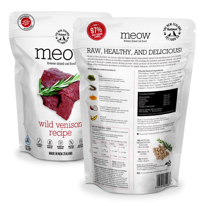 New Zealand Meow Freeze Dried Venison (280g)