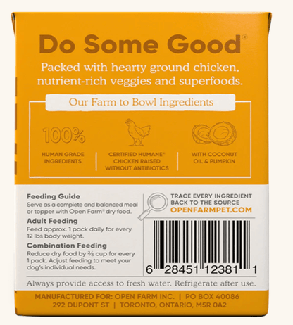 OPEN FARM CHICKEN STEW DOG 12.5OZ - Tail Blazers Etobicoke