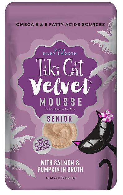 TIKI CAT VEL SENIOR SALM/PUM PCH 2.8OZ - Tail Blazers Etobicoke