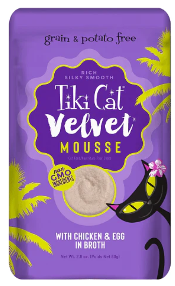 TIKI CAT VELVET CHIC/EGG PCH 2.8OZ - Tail Blazers Etobicoke