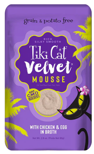 TIKI CAT VELVET CHIC/EGG PCH 2.8OZ - Tail Blazers Etobicoke